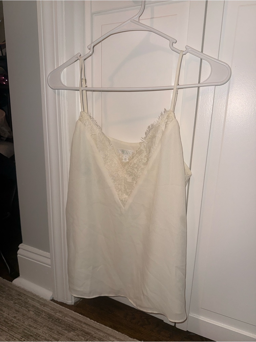 Abound Lace-Trim Satin Camisole - Ivory/Cream